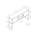 Monarch I 7728 72"L Office Hutch - White/Silver IMAGE 10