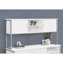 Monarch I 7728 72"L Office Hutch - White/Silver IMAGE 1