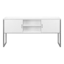 Monarch I 7728 72"L Office Hutch - White/Silver IMAGE 3
