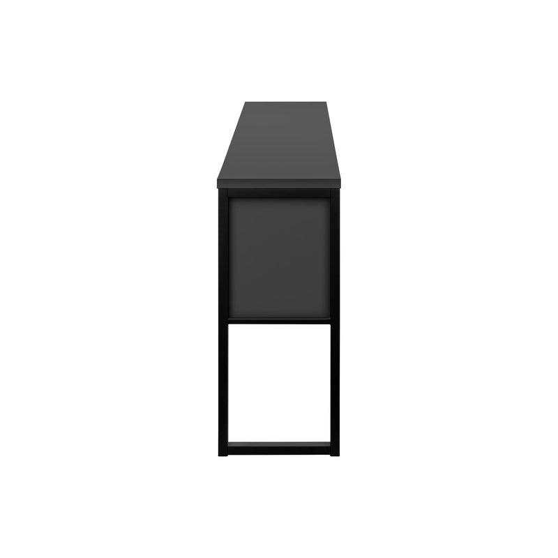 Monarch I 7733 72"L Office Hutch - Grey/Black IMAGE 4