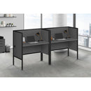 Monarch I 7734 48"L Office Cubicle - Grey/ Black IMAGE 2