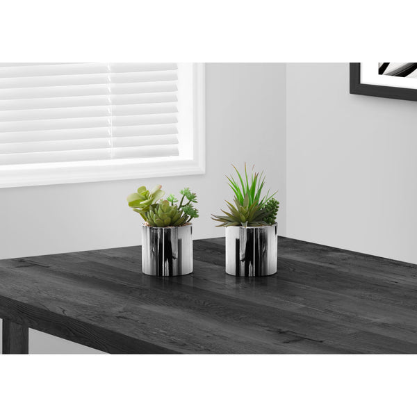 Monarch I 9550 7"H Succulent In 3" Chrome Pot IMAGE 1