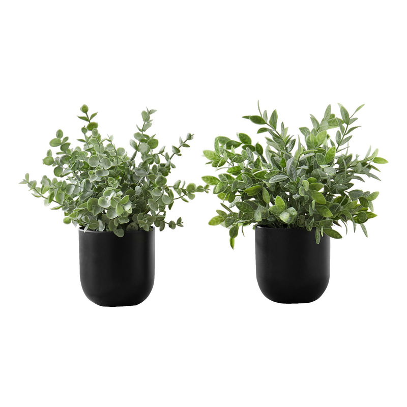 Monarch I 9580 11"H Eucalyptus/ Grass/5" Pot IMAGE 2