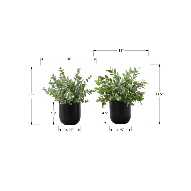 Monarch I 9580 11"H Eucalyptus/ Grass/5" Pot IMAGE 7