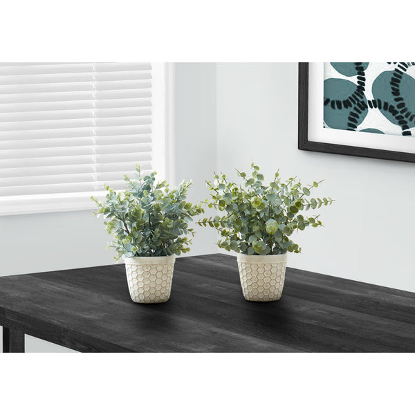 Monarch I 9581 13"H Eucalyptus/ Grass/ 4" Pot IMAGE 1