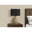 Monarch I 9606 25"H Table Lamp - Brown Resin/Black Shade IMAGE 2