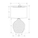 Monarch I 9606 25"H Table Lamp - Brown Resin/Black Shade IMAGE 7