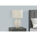 Monarch I 9607 28"H Table Lamp - Cream Ceramic/Ivory Shade IMAGE 2