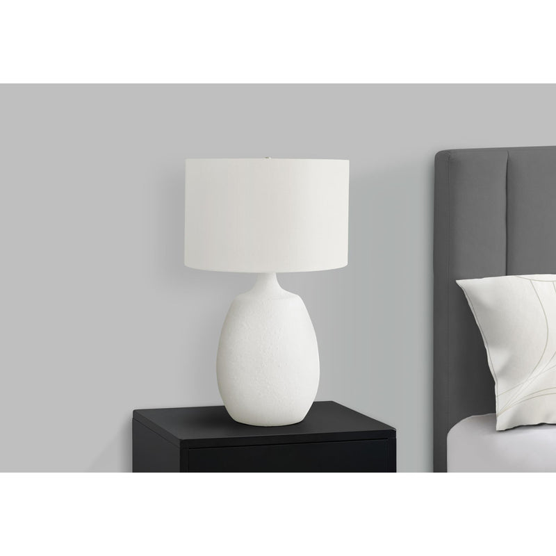 Monarch I 9609 26"H Table Lamp - Cream Resin/Ivory Shade IMAGE 2