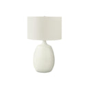 Monarch I 9609 26"H Table Lamp - Cream Resin/Ivory Shade IMAGE 3