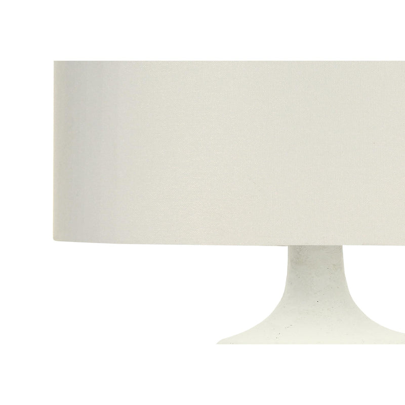 Monarch I 9609 26"H Table Lamp - Cream Resin/Ivory Shade IMAGE 4