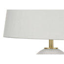 Monarch I 9610 26"H Table Lamp - White Ceramic/Ivory Shade IMAGE 4