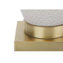 Monarch I 9610 26"H Table Lamp - White Ceramic/Ivory Shade IMAGE 5