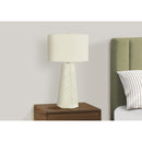 Monarch I 9614 29"H Table Lamp - White Ceramic/Ivory Shade IMAGE 2