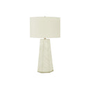 Monarch I 9614 29"H Table Lamp - White Ceramic/Ivory Shade IMAGE 3