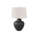 Monarch I 9615 26"H Table Lamp - Black Metal/Ivory Shade IMAGE 3