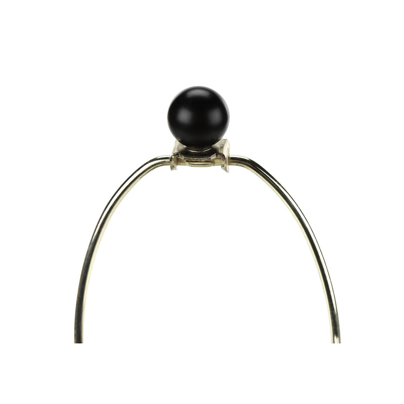 Monarch I 9615 26"H Table Lamp - Black Metal/Ivory Shade IMAGE 6