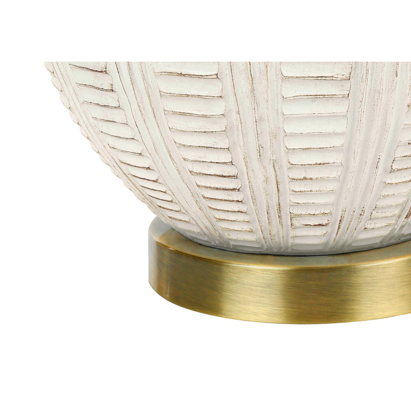 Monarch I 9617 21"H Table Lamp - Cream Resin/Ivory Shade IMAGE 5