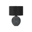 Monarch I 9618 23"H Table Lamp - Black Ceramic/Black Shade IMAGE 3