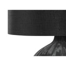 Monarch I 9618 23"H Table Lamp - Black Ceramic/Black Shade IMAGE 4