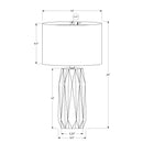 Monarch I 9620 25"H Table Lamp - Black Ceramic/Ivory Shade IMAGE 7