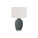 Monarch I 9622 24"H Table Lamp - Blue Ceramic/Ivory Shade IMAGE 3