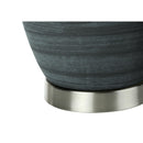 Monarch I 9622 24"H Table Lamp - Blue Ceramic/Ivory Shade IMAGE 5