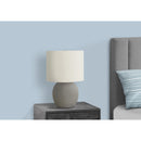 Monarch I 9626 20"H Table Lamp - Grey Concrete/Ivory Shade IMAGE 2