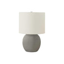 Monarch I 9626 20"H Table Lamp - Grey Concrete/Ivory Shade IMAGE 3
