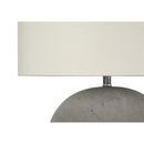 Monarch I 9626 20"H Table Lamp - Grey Concrete/Ivory Shade IMAGE 4