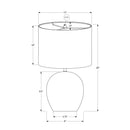 Monarch I 9626 20"H Table Lamp - Grey Concrete/Ivory Shade IMAGE 7