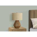 Monarch I 9628 22"H Table Lamp - Brown Rope/Beige Shade IMAGE 2