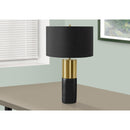 Monarch I 9629 25"H Table Lamp - Black Concrete/Black Shade IMAGE 1