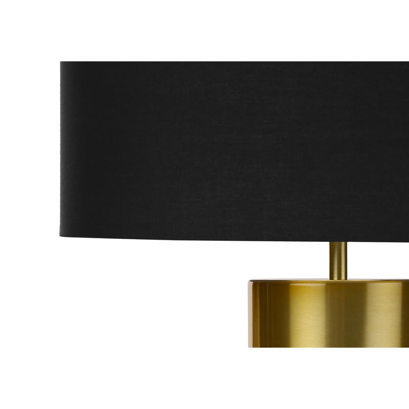Monarch I 9629 25"H Table Lamp - Black Concrete/Black Shade IMAGE 4