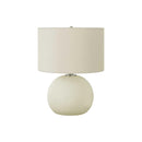 Monarch I 9630 18"H Table Lamp - Cream Ceramic/Ivory Shade IMAGE 3