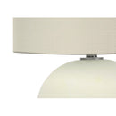 Monarch I 9630 18"H Table Lamp - Cream Ceramic/Ivory Shade IMAGE 4