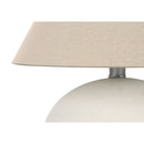 Monarch I 9631 16"H Table Lamp - Cream Ceramic/Beige Shade IMAGE 4