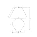 Monarch I 9631 16"H Table Lamp - Cream Ceramic/Beige Shade IMAGE 6