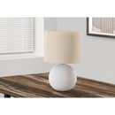 Monarch I 9632 16"H Table Lamp - Cream Ceramic/Beige Shade IMAGE 1