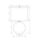 Monarch I 9632 16"H Table Lamp - Cream Ceramic/Beige Shade IMAGE 6