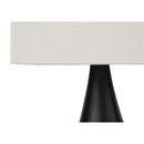 Monarch I 9639 18"H Table Lamp - Black/Ivory Shade IMAGE 4