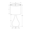 Monarch I 9639 18"H Table Lamp - Black/Ivory Shade IMAGE 6