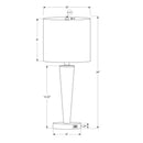 Monarch I 9643 24"H Table Lamp - Black/Ivory/Usb IMAGE 8