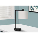 Monarch I 9646 19"H Table Lamp - Black Metal/Ivory Shade /Usb IMAGE 1