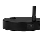 Monarch I 9646 19"H Table Lamp - Black Metal/Ivory Shade /Usb IMAGE 5