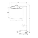 Monarch I 9646 19"H Table Lamp - Black Metal/Ivory Shade /Usb IMAGE 6