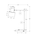 Monarch I 9647 21"H Table Lamp - Black Metal/Black Shade/Usb IMAGE 6