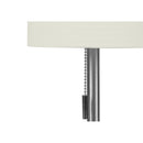 Monarch I 9649 17"H Table Lamp - Nickel Metal/Ivory/Usb IMAGE 4