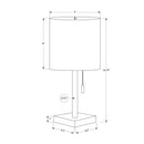 Monarch I 9649 17"H Table Lamp - Nickel Metal/Ivory/Usb IMAGE 7