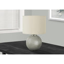 Monarch I 9653 19"H Table Lamp - Grey Resin/Ivory Shade IMAGE 1